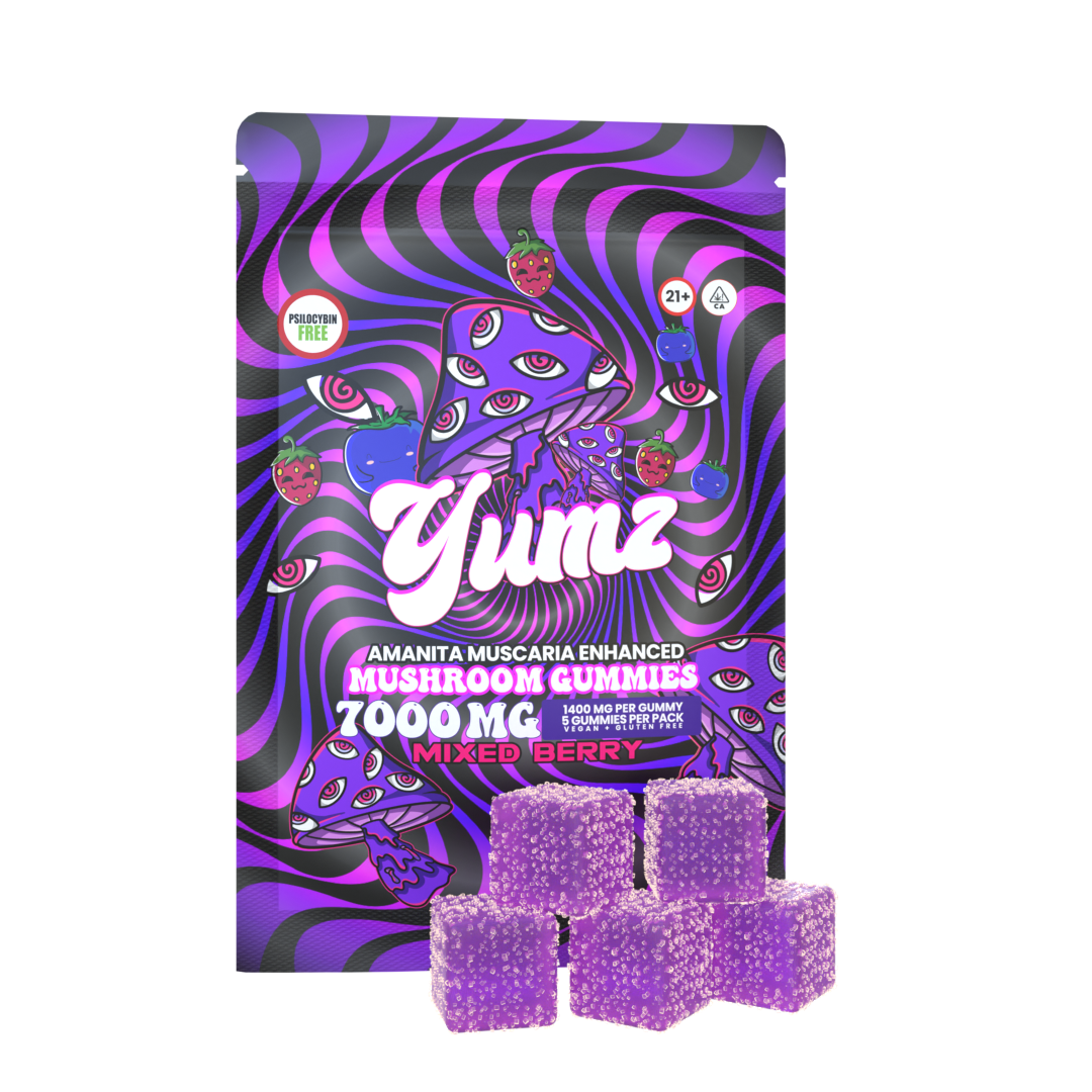 YUMZ - Mixed Berry ( Amanita Muscaria Mushroom Gummies ) Best Sales Price - Gummies