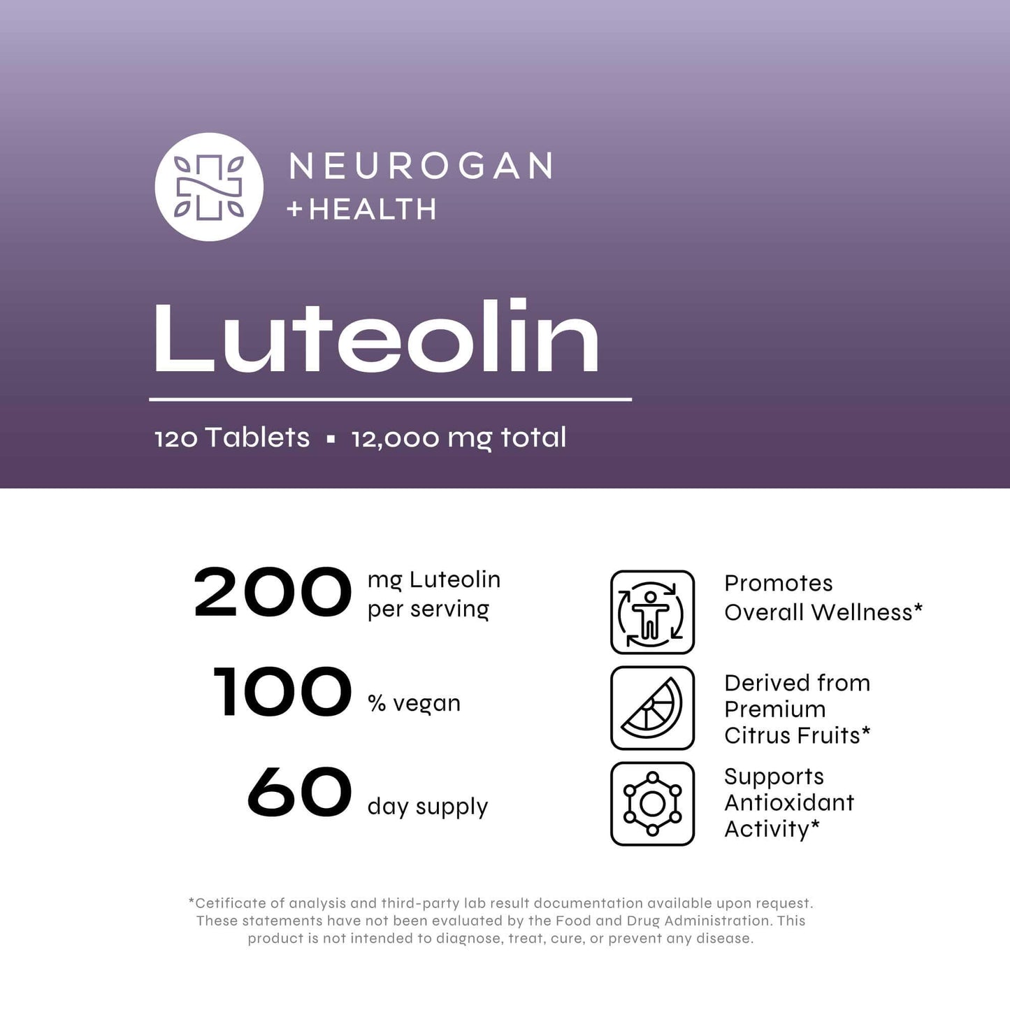 Neurogan Health Luteolin Tablets
