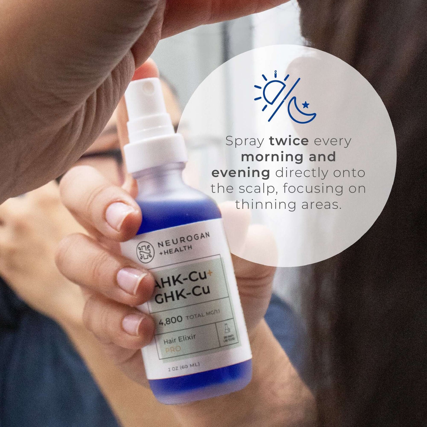 Neurogan Health AHK-CU + GHK-CU Hair Serum Pro