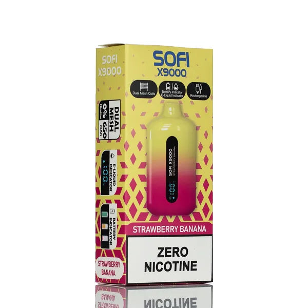 SOFI X9000 9000 Puffs Dual Mesh No Nicotine Disposable Vape - 18ml Best Sales Price - Disposables