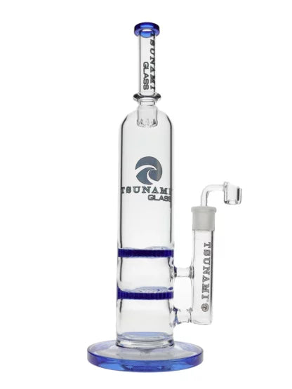 15″ Tsunami Concentrate Rig Double Honeycomb Water Pipe