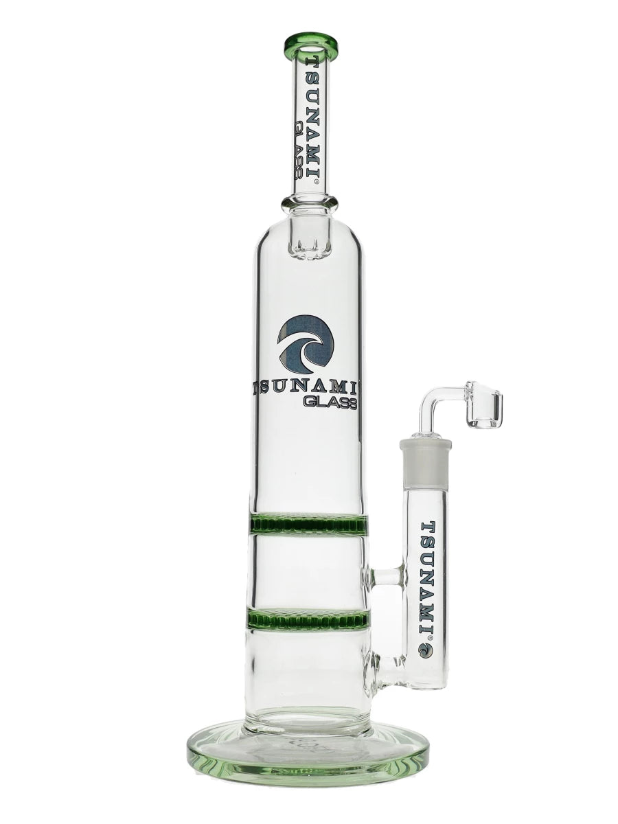 15″ Tsunami Concentrate Rig Double Honeycomb Water Pipe