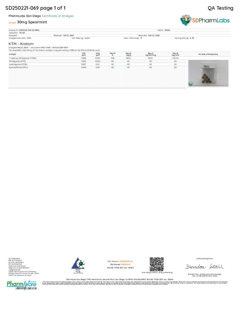 7Stax Premium 7-OH Kratom Alkaloid Tablets (450mg – 15 Count)