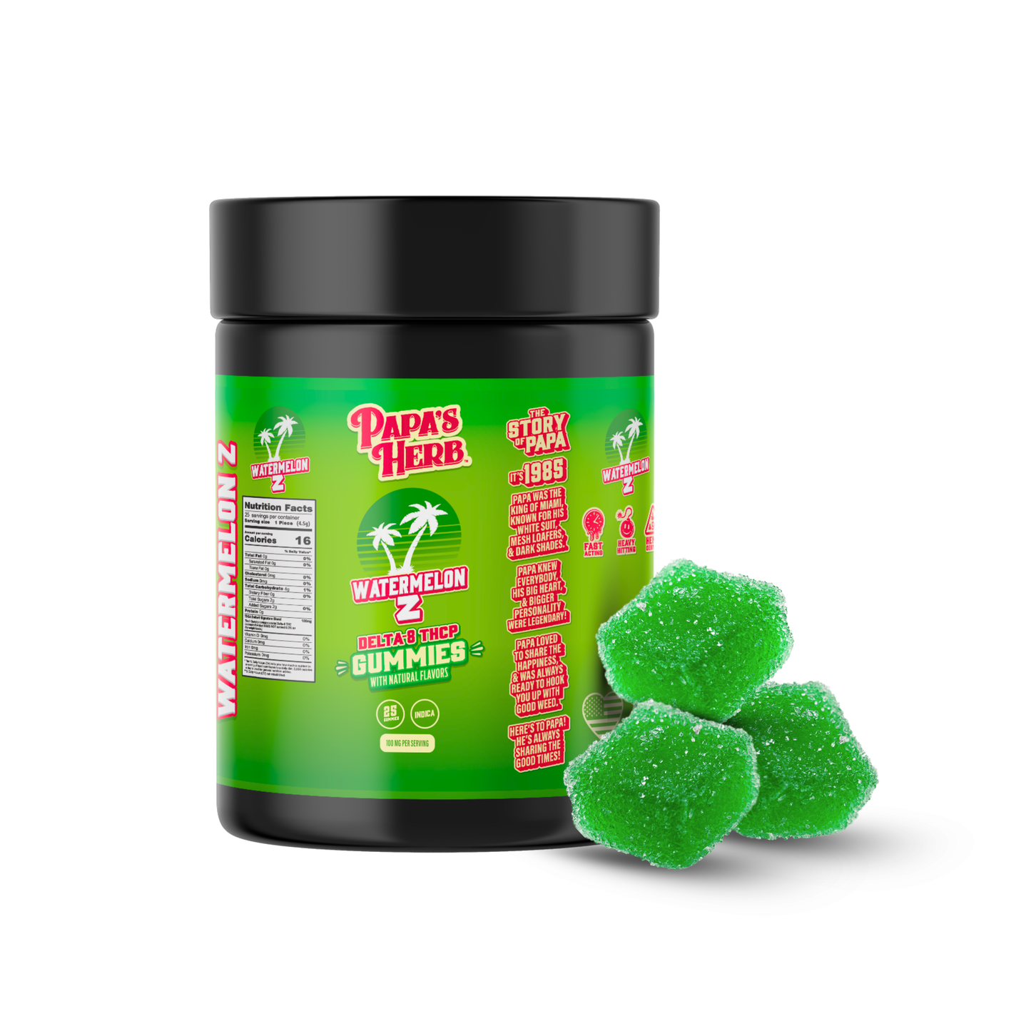 Papa's Herb Watermelon Z Gummies
