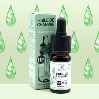 MAMA KANA CBD Huile 10% de CBD Full Spectrum 🇫🇷 Best Sales Price - Tincture Oil