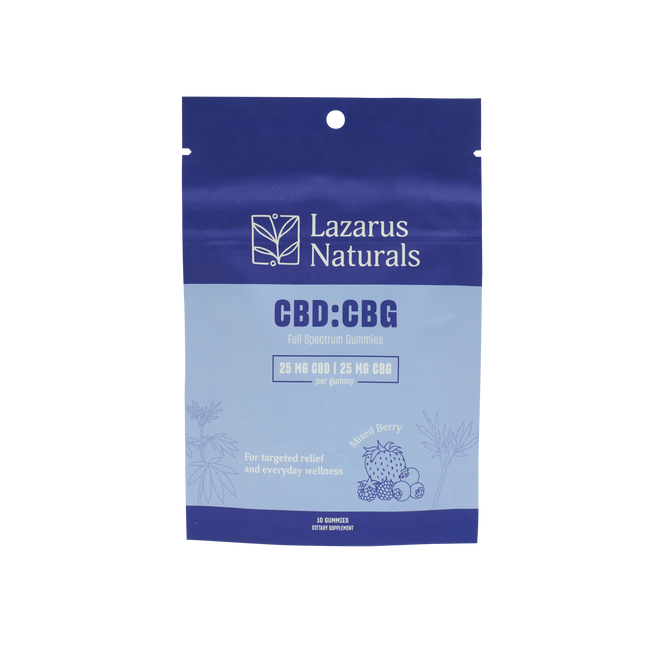 Lazarus Naturals CBD+CBG GUMMIES