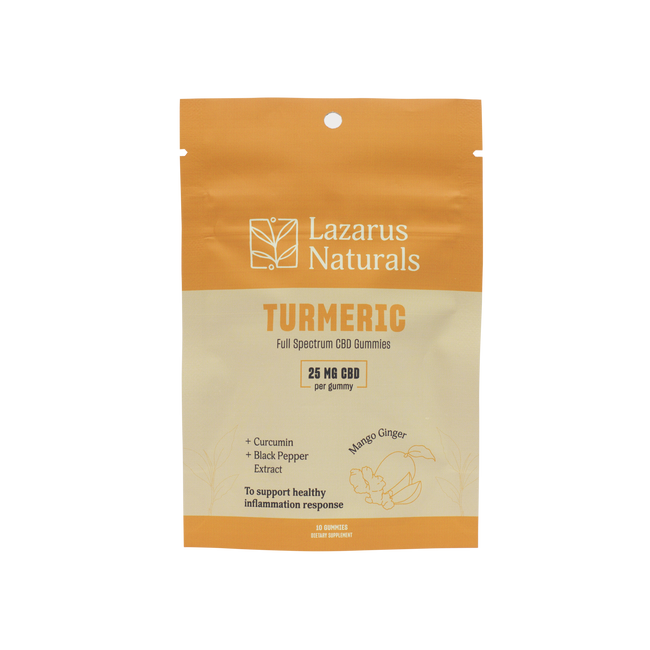 Lazarus Naturals CBD GUMMIES, TURMERIC