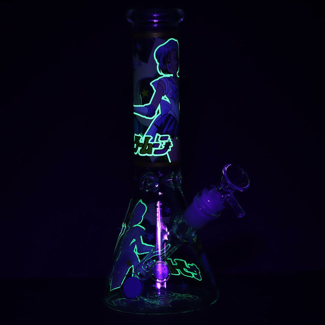10" Japanese Animation Girl Version 2 Beaker Glass