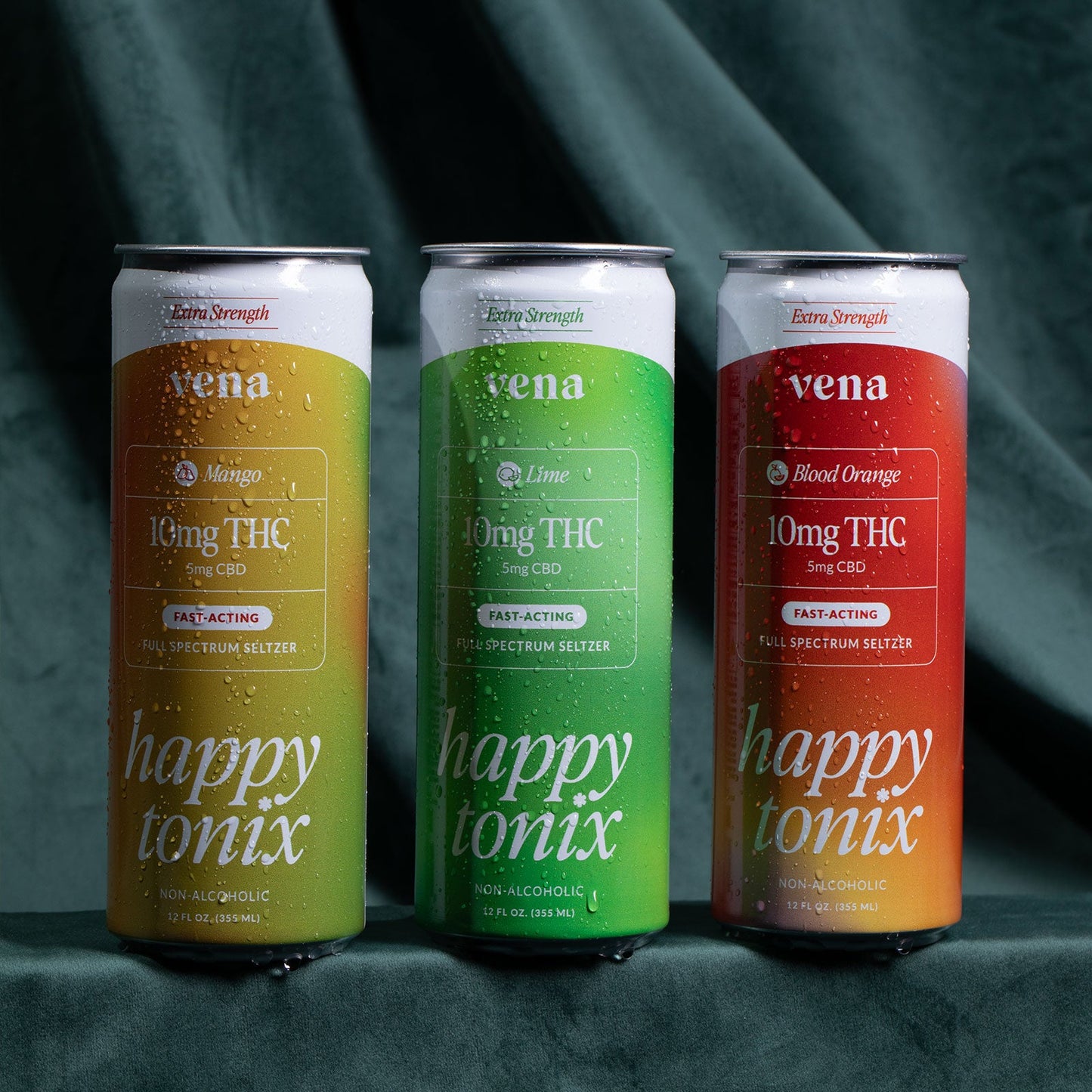 Happy Tonix 10mg THC Seltzers | Blood Orange