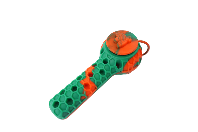Cloud 8 Silicone 2 in 1 Honey Bee Hand Pipe & Vapor Straw