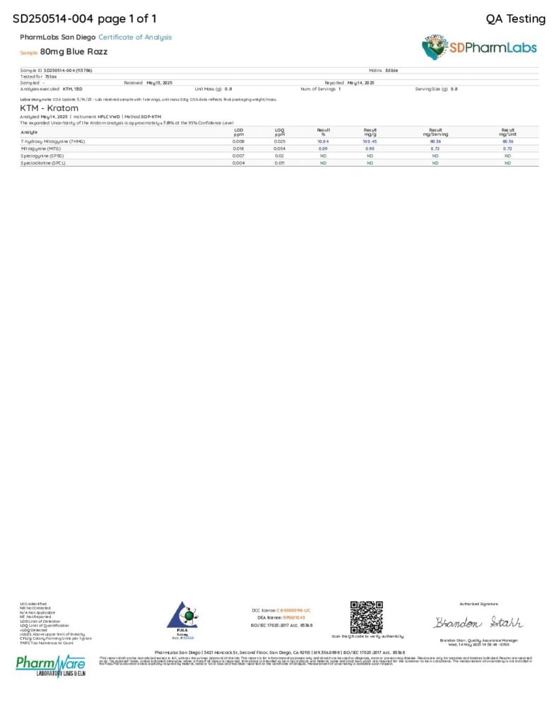 7Stax Premium 7-OH Kratom Alkaloid Tablets (400mg – 5 Count)