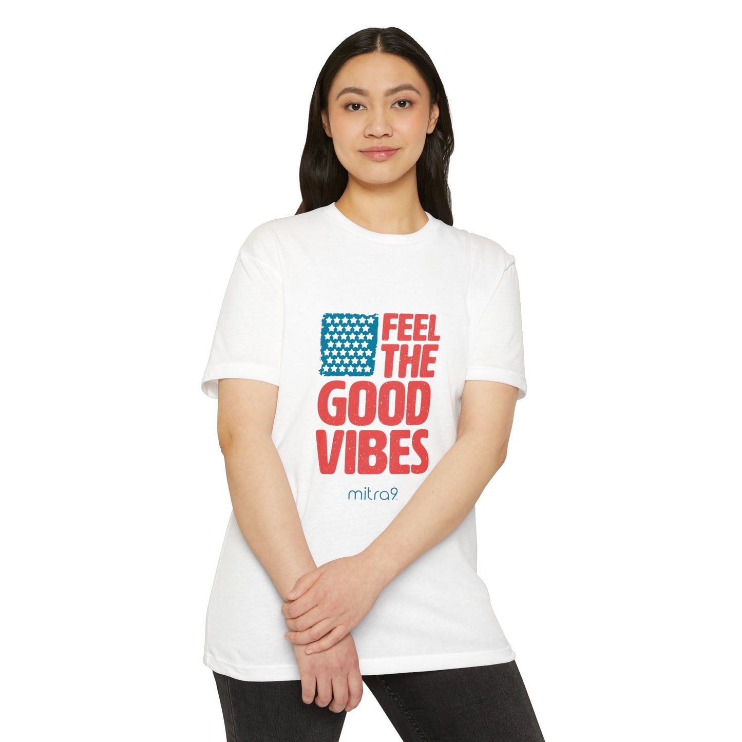 Mitra9 Feel the Good Vibes - Red, White & Chill 2025 Edition T-shirt