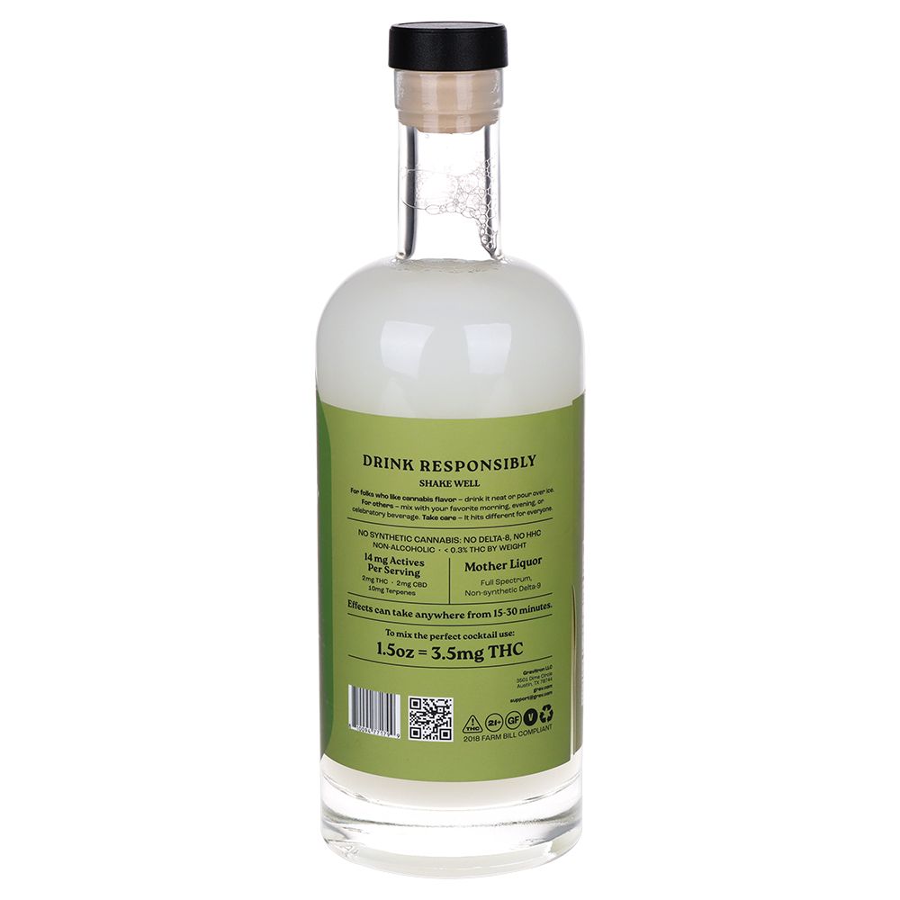 GRAV Green Label D9 THC Spirits - 60mg / 750ml
