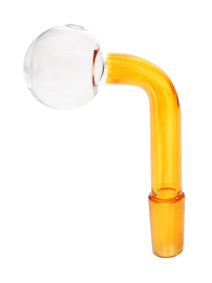 14MM Male Amber Glass On Glass Oil Burner Adapter