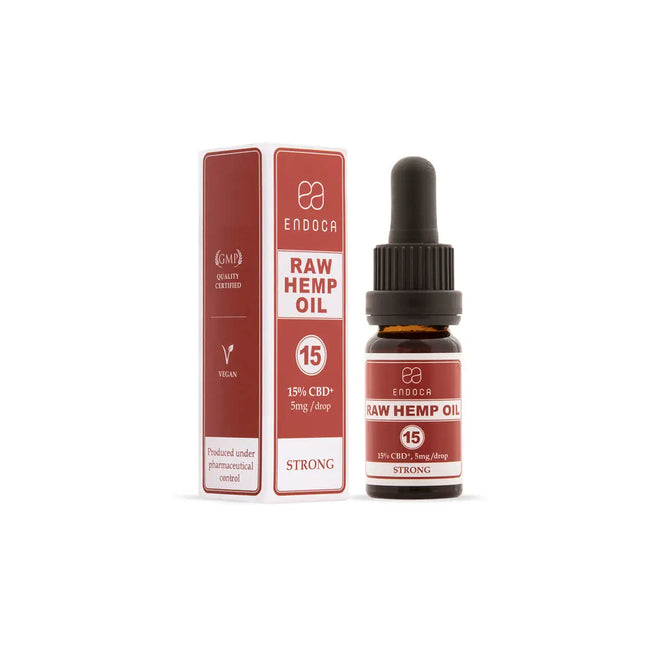 Endoca Raw CBD oil 15%, 150mg CBD+/ML (strong)