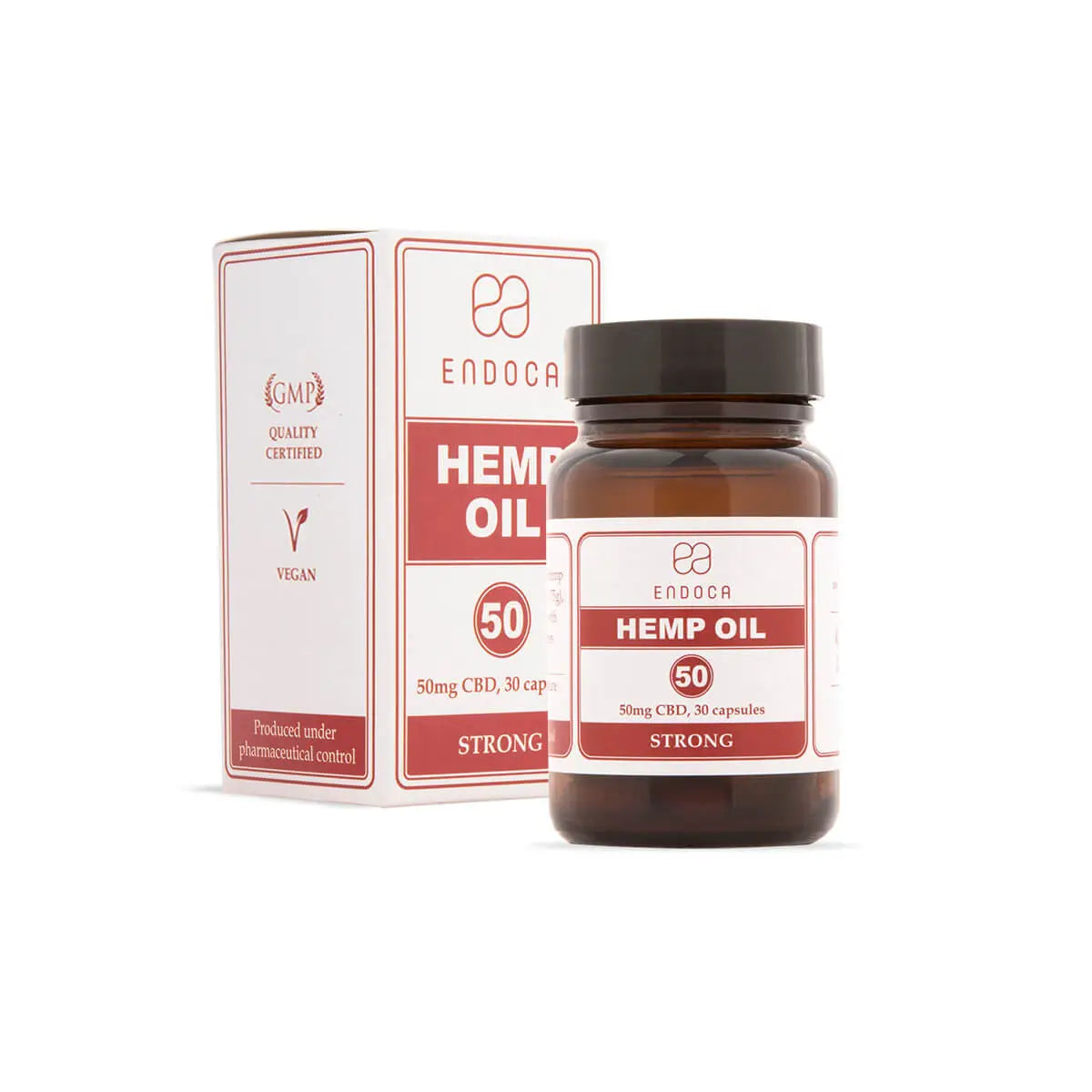 Endoca CBD Capsules 50mg CBD (Strong)