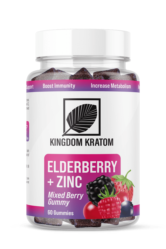 Kingdom Kratom Zinc & Elderberry Gummies