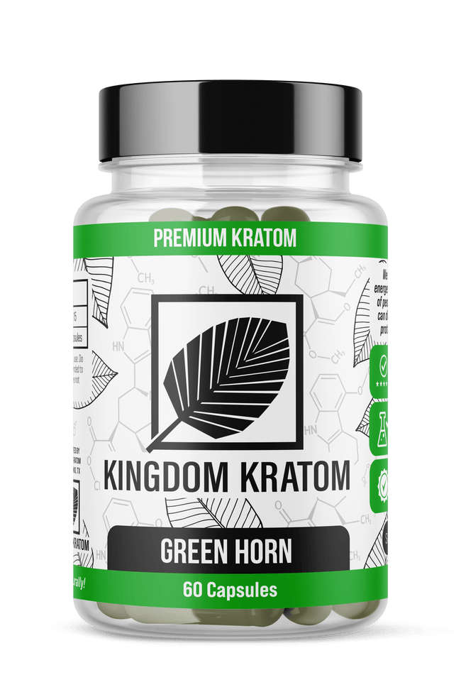 Kingdom Kratom Green Horn Kratom Capsules
