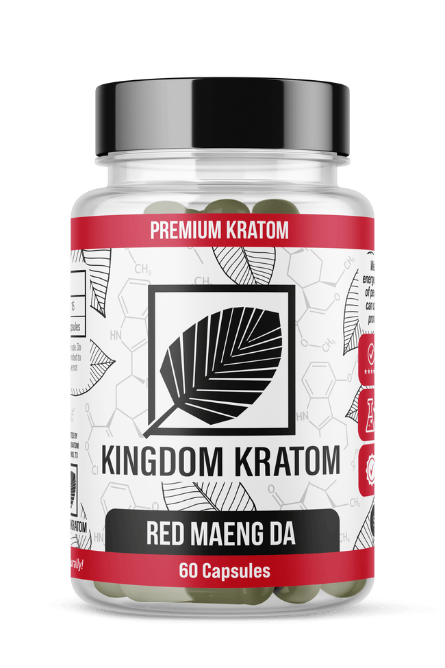 Kingdom Kratom Red Maeng Da Kratom Capsules