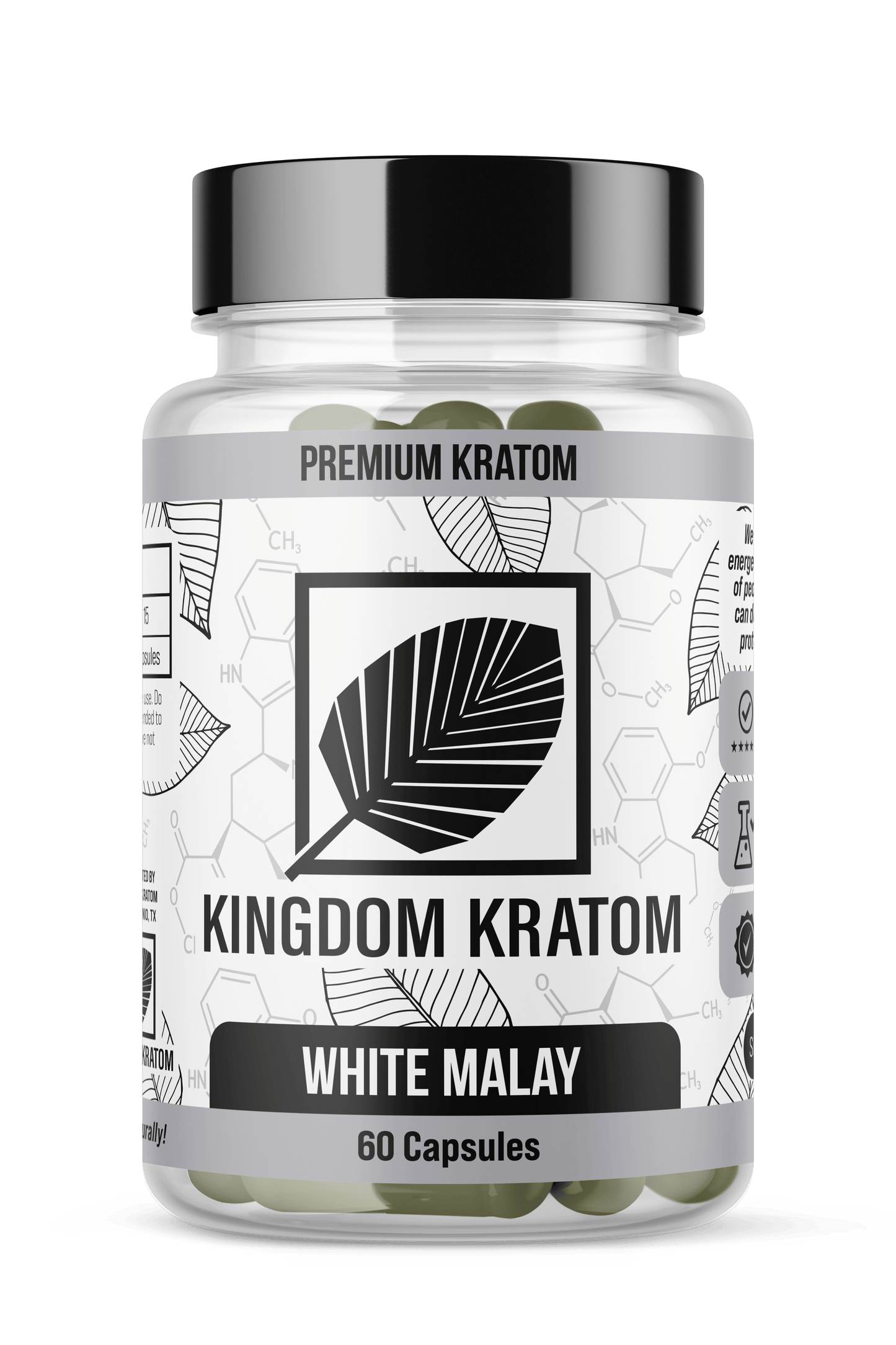 Kingdom Kratom White Malay Kratom Capsules