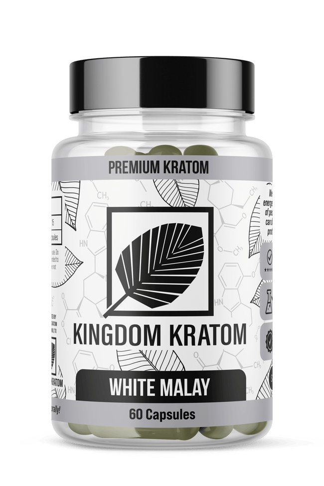 Kingdom Kratom White Malay Kratom Capsules