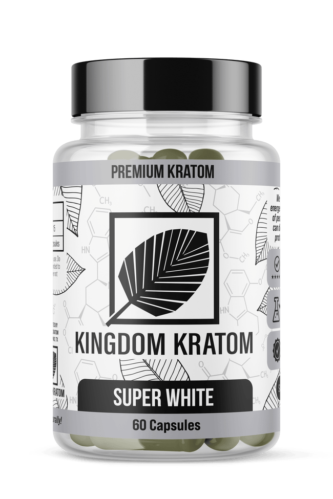 Kingdom Kratom Super White Borneo Capsules