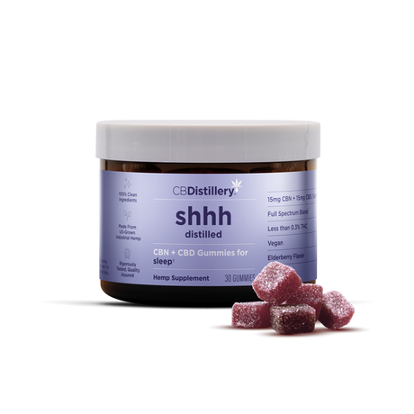CBDistillery 30mg Broad Spectrum CBD Sleep Gummies with Melatonin