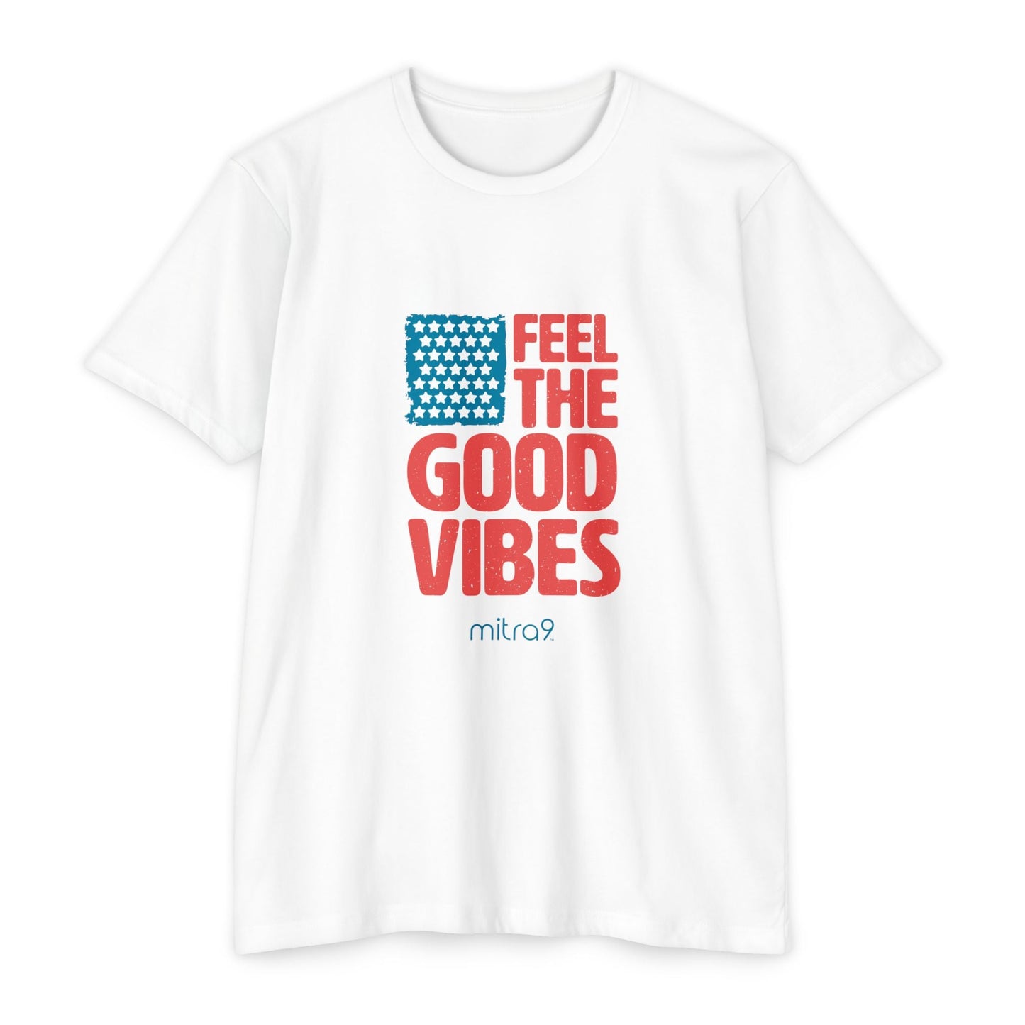 Mitra9 Feel the Good Vibes - Red, White & Chill 2025 Edition T-shirt
