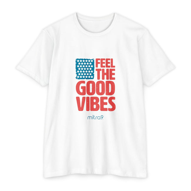 Mitra9 Feel the Good Vibes - Red, White & Chill 2025 Edition T-shirt