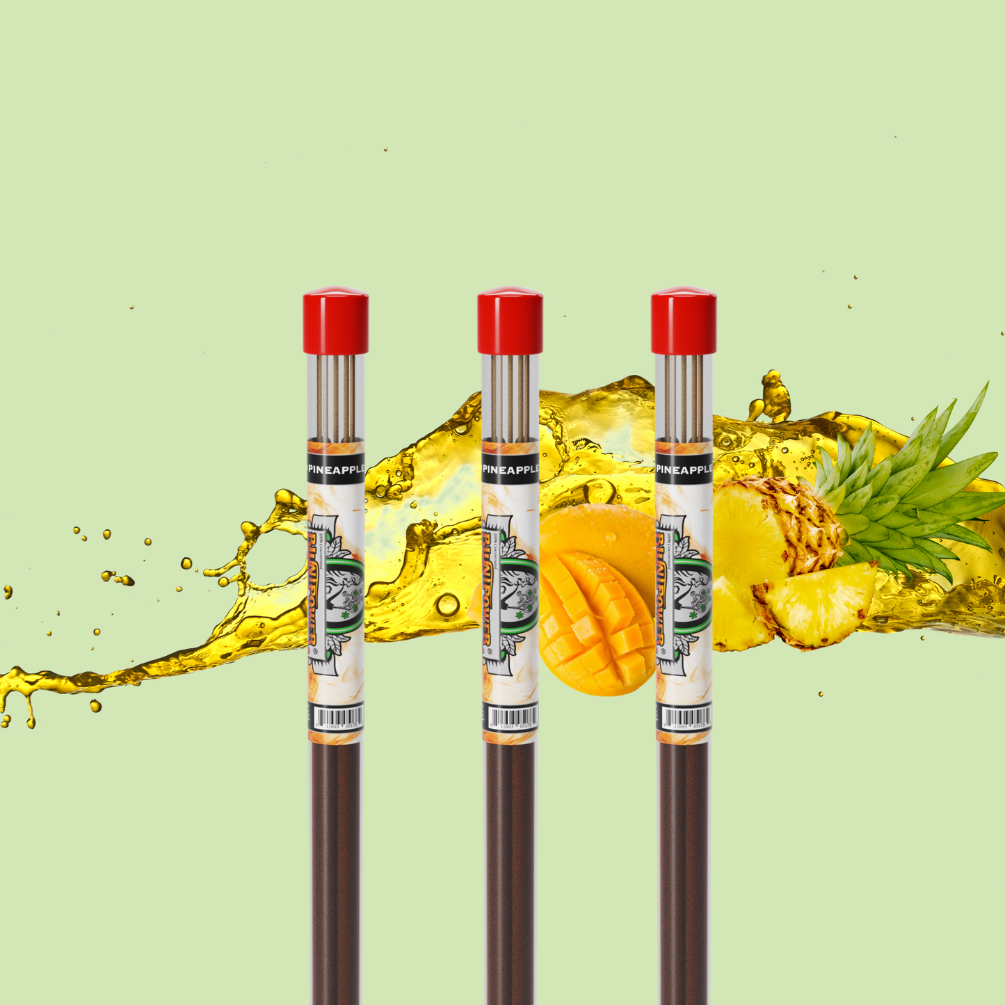 Mango Pineapple Green Long Incense Sticks