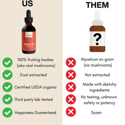 Mushroom Revival Daily 10 Mix Mushroom Tincture Best Sales Price - Tincture Oil