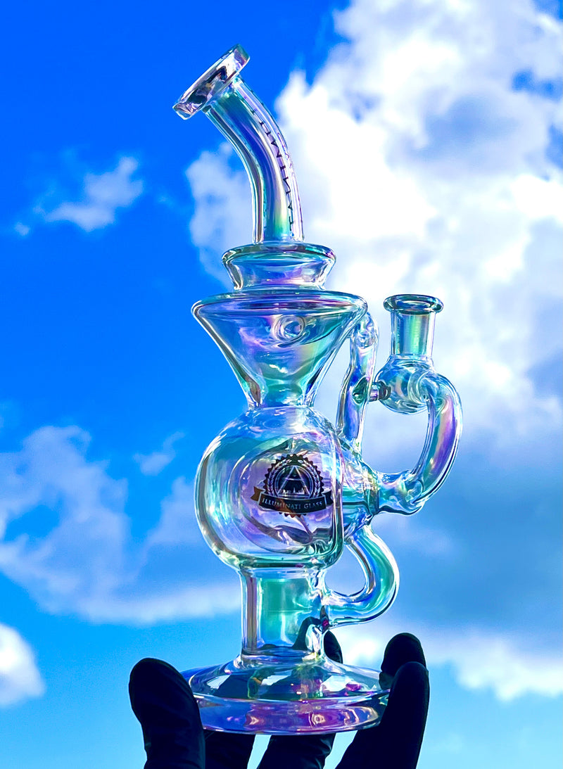 Illuminati Glass JDG 009 - Half Ball Recycler Best Sales Price - Bongs