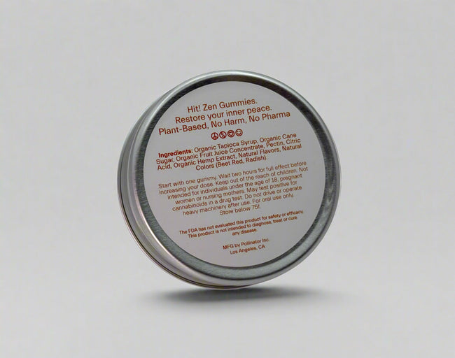 Hit! Zen Gummies I Tart Cherry Turmeric I Full Spectrum I 750mg CBD I 25mg each | 30 ct