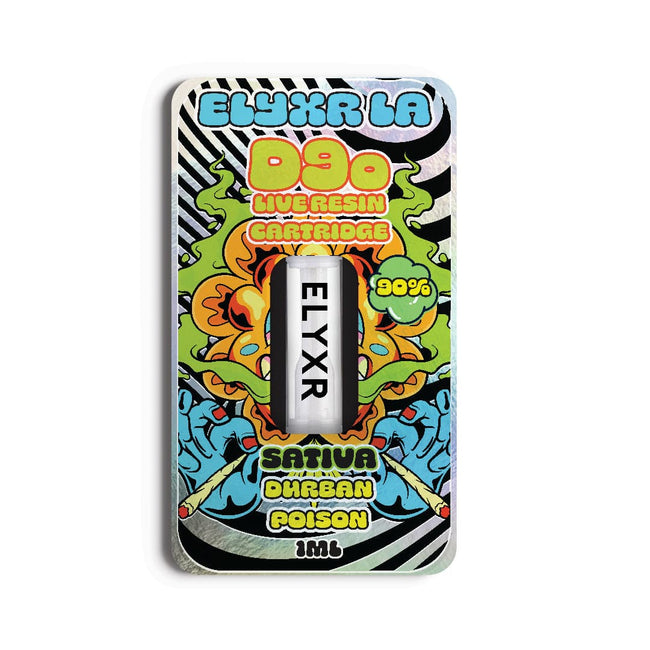Elyxr D9o Live Resin 90% Cartridge 1 Gram (1000mg) Best Sales Price - Vape Cartridges
