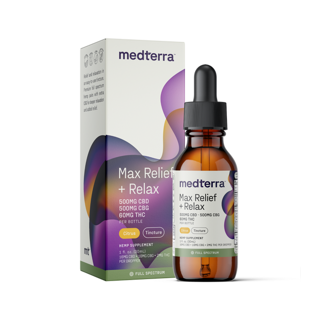 Medterra Max Relief + Relax Full Spectrum CBD Oil