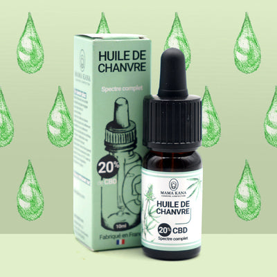MAMA KANA CBD Huile 20% de CBD Full Spectrum 🇫🇷 Best Sales Price - Tincture Oil