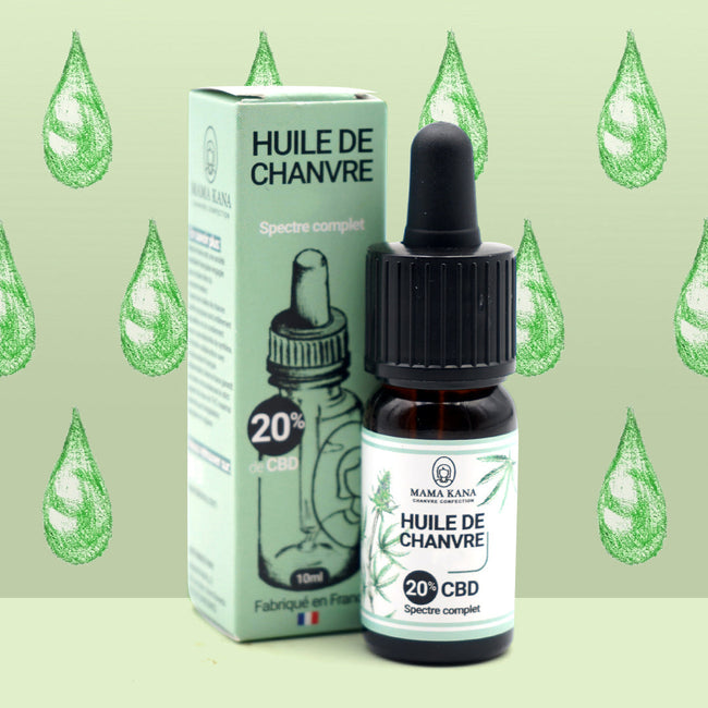 MAMA KANA CBD Huile 20% de CBD Full Spectrum 🇫🇷 Best Sales Price - Tincture Oil