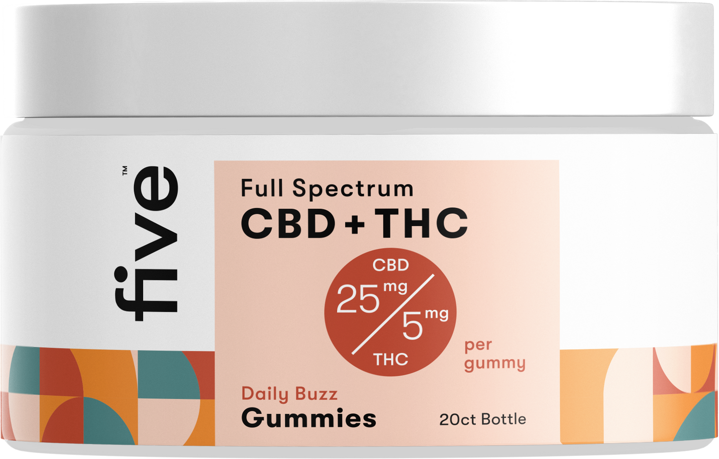 Five CBD Full Spectrum CBD + THC Gummies [Free]