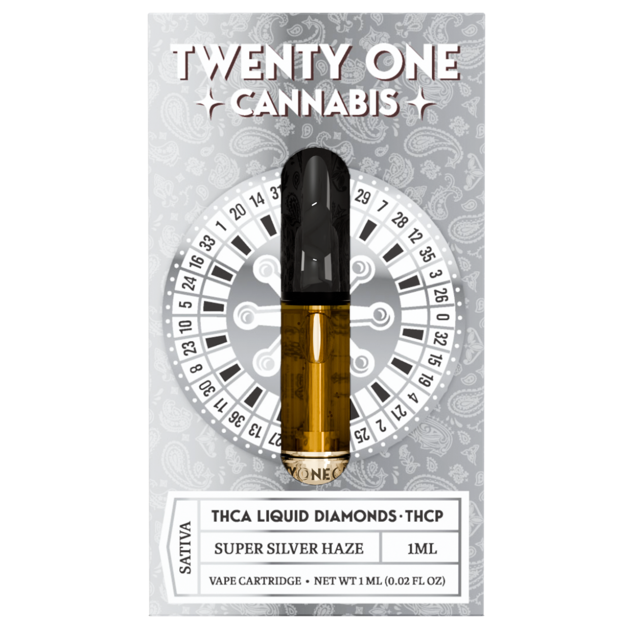 Twenty One Cannabis Liquid Diamonds THC-A Cartridge 1G