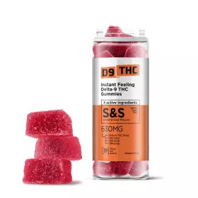 21mg D9, CBN, CBG, CBC Gummies - Sweet & Sour - D9 THC Best Sales Price - Gummies