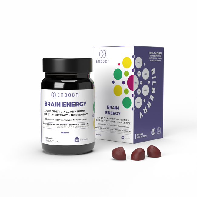Endoca Brain Energy Bilberry Gummies