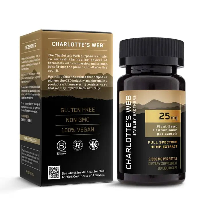 25mg CBD Oil Capsules | Charlotte's Web Best Sales Price - Tincture Oil