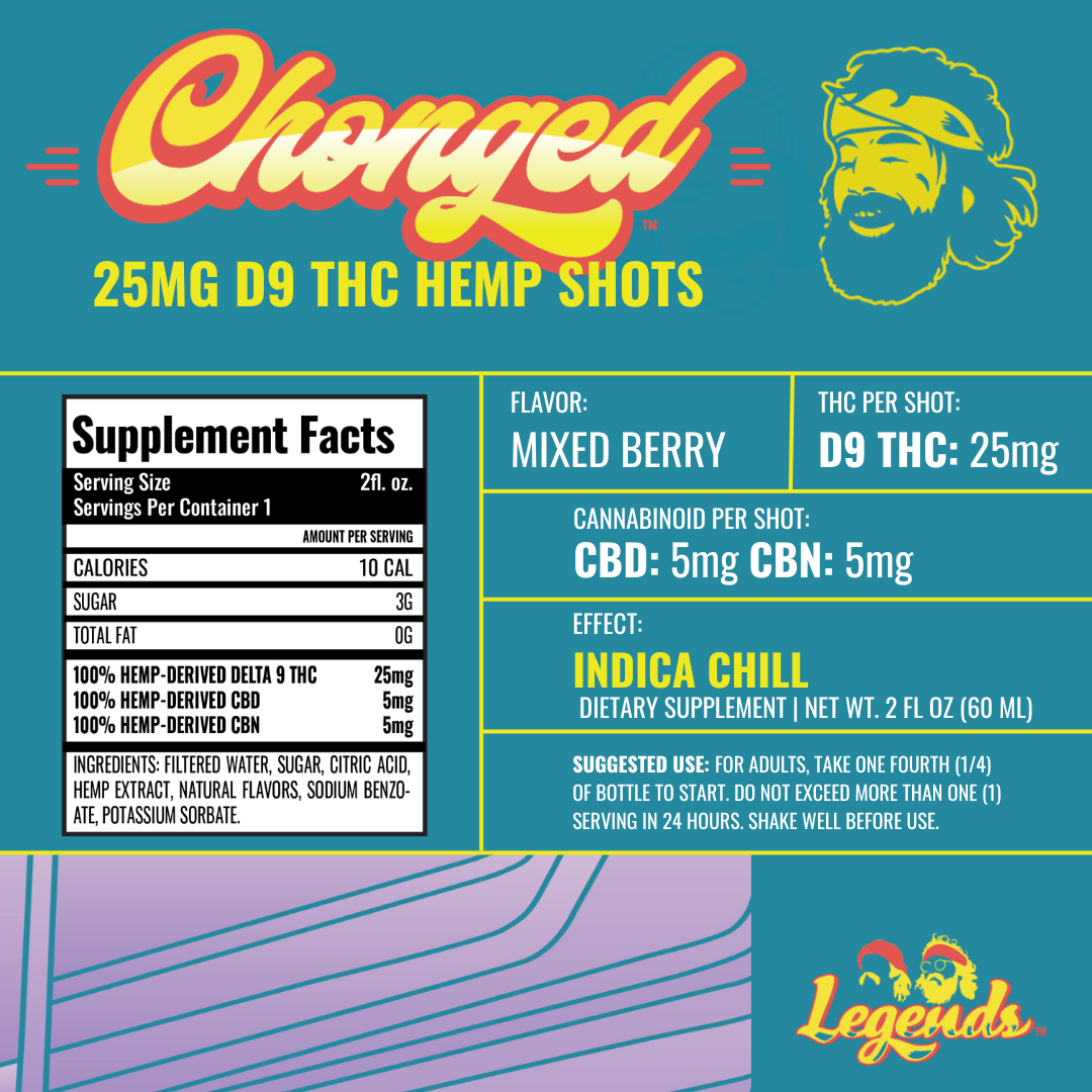 Legends Indica Shot - Mixed Berry (300 mg THC)