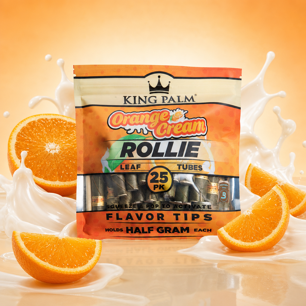 King Palm 25 Rollie Rolls - Orange Cream Best Sales Price - Pre Rolls