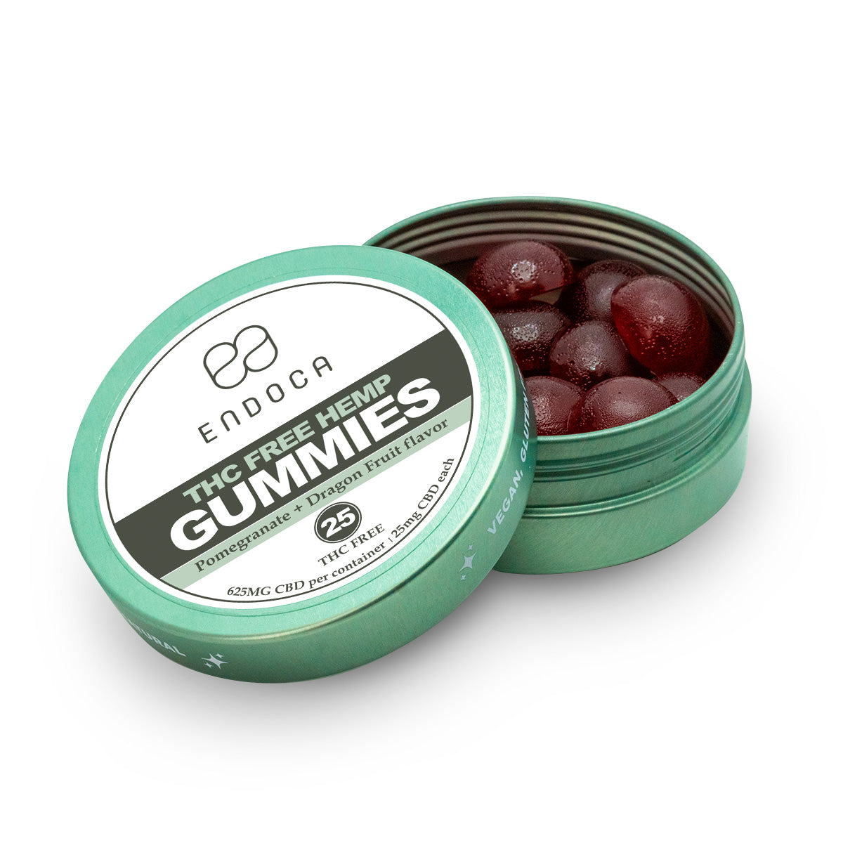 Endoca Hemp Gummies, 25mg CBD