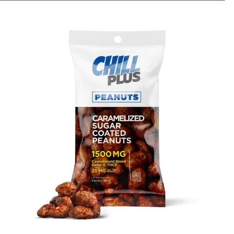 25mg Caramelized Sugar Coated Peanuts - D8, THCP Chill Plus