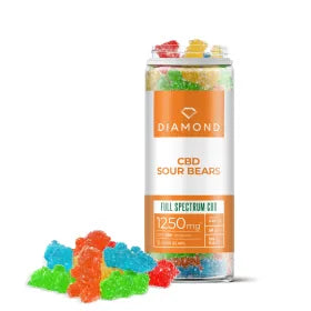 25mg Full Spectrum CBD Sour Bears - Diamond CBD