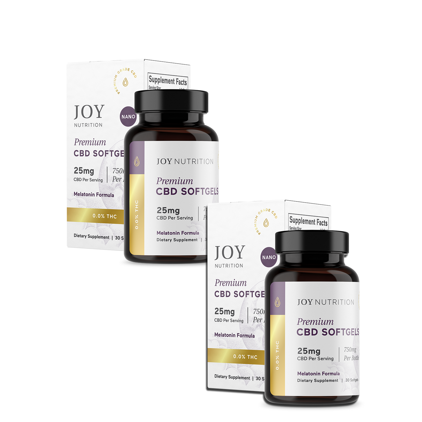 Joy Organics 25 mg CBD Sleep Softgels Value Pack