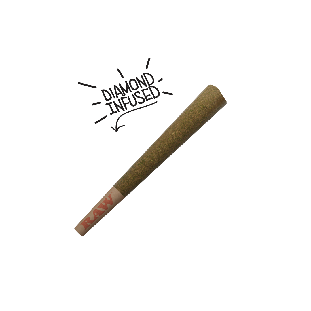 Galaxy Treats Berry Gelato - Diamond Infused 2ct THCA Prerolls