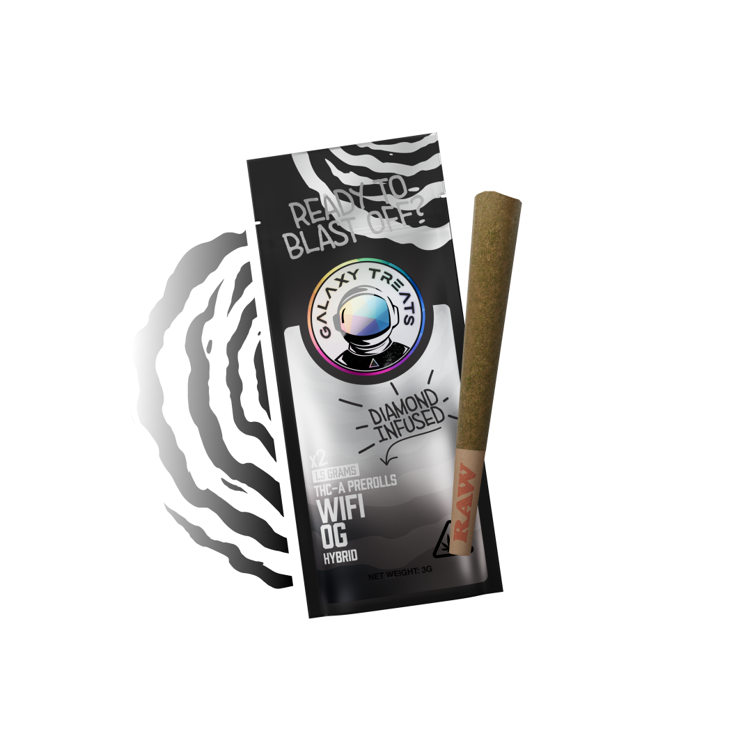 Galaxy Treats Wifi OG - Diamond Infused 2ct THCA Prerolls
